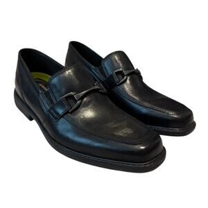 Bostonian Flexlite Men's Leather Bit Loafers Black Size 8 M Brand New